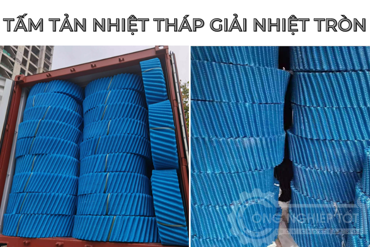 Tấm tản nhiệt tròn có nhiều màu sắc như xanh lá, xanh dương, đen, trắng